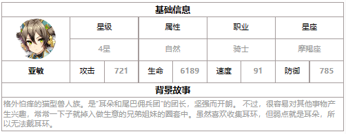 第七史诗亚敏怎么样 四星英雄亚敏介绍一览图1