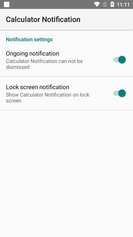 CalculatorNotification